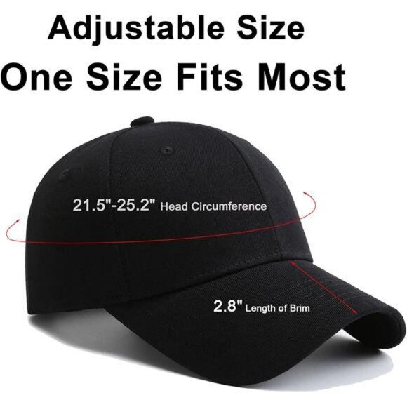 Structured baseball cap for men women adjustable cotton trucker golf hat - Picture 2 of 7